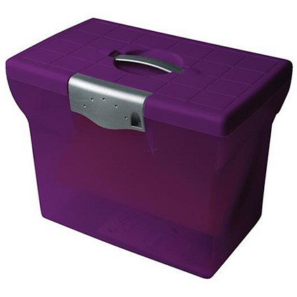 Pierre Henry Freestyle File Box For Suspension Files / Plastic / A4 / Purple