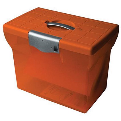 Pierre Henry Freestyle File Box For Suspension Files Plastic A4 Orange