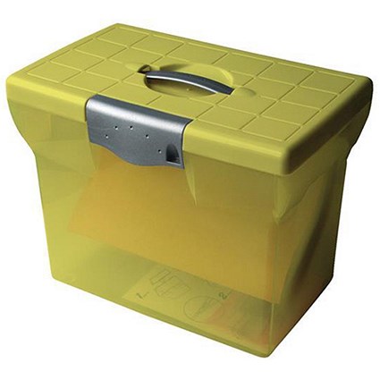 Pierre Henry Freestyle File Box For Suspension Files Plastic A4 Lime Green