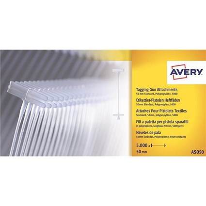Avery Tagging Gun Attachments 50mm / AS050 / Pack of 5000