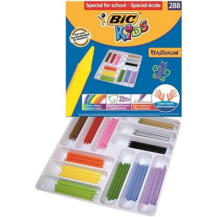 Bic Plastidecor / Class Pack / Assorted Colours / Pack of 288
