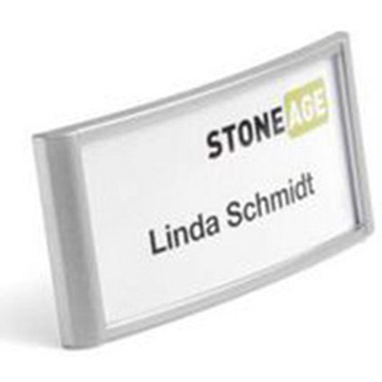 Durable Classic Name Badge / Combi Clip / 34x74mm / Pack of 10