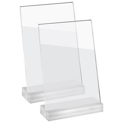 Sigel Frozenacrylic Table Top Display Frame / Slanted / A5 / Pack of 2