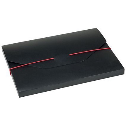 Jalema Accent Filing Box Polypropylene 20mm Capacity A4 Black/Red