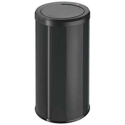 Big Bin Touch Round Stainless Steel and Coated Sheet Steel 45 Litre Black