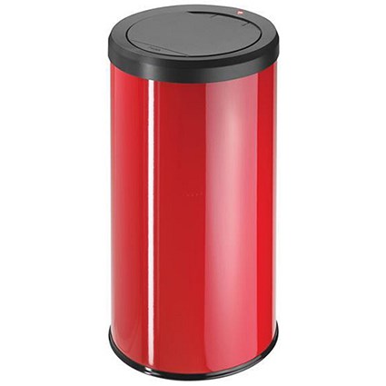Big Bin Touch Round Stainless Steel and Coated Sheet Steel 45 Litre Red