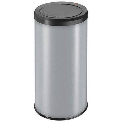 Big Bin Touch Round Stainless Steel and Coated Sheet Steel 45 Litre Silver