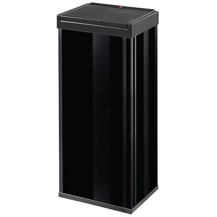 Big Bin Touch Steel and Impact-resistant Plastic Flat Packed 60 Litre Black