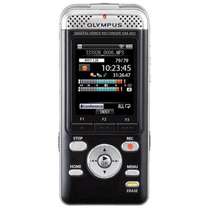 Olympus DM-901 Voice Recorder Stereo Wi-Fi MP3 WMA 4GB Ref V407141BE000