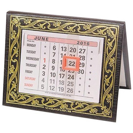 At-a-Glance 2016 Desk Calendar Monthly Date Indicator Tear-off Pages W133xH108mm