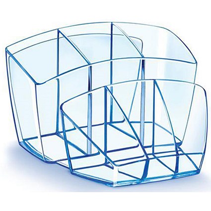 CEP Desktop Organiser with Multiple Compartments - Ice Blue