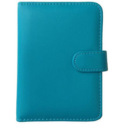 Collins Paris Personal Organiser / Padded Leather / 2017 Diary For Insert Refills / 172x96mm / Teal