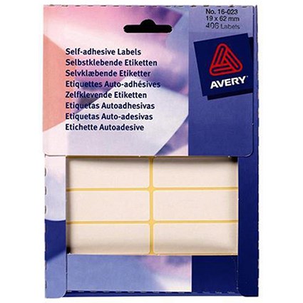 Avery Label Wallet / 19x62mm / White / 16-023 / 406 Labels