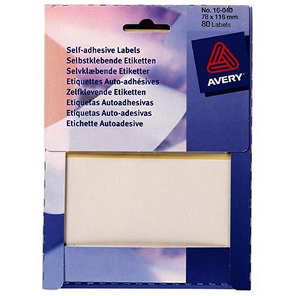 Avery Label Wallet / 78x116mm / White / 16-040 / 80 Labels