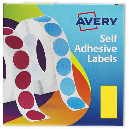 Avery Label Dispenser for 25x50mm / Yellow / 24-603 / 400 Labels