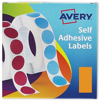 Avery Label Dispenser for 25x50mm / Orange / 24-606 / 400 Labels