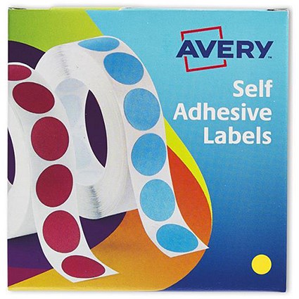 Avery Dispenser for 13mm Diameter Labels / Yellow / 24-613 / 750 Labels