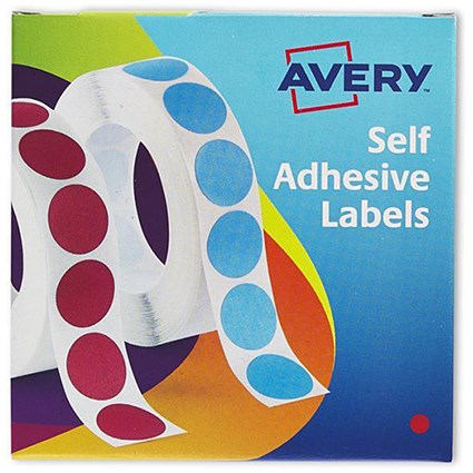 Avery Dispenser for 8mm Diameter Labels / Red / 24-615 / 1400 Labels