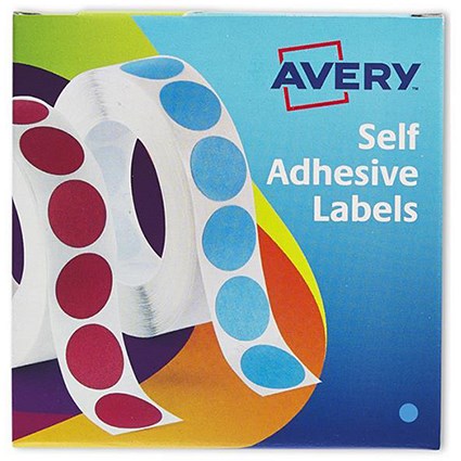 Avery Dispenser for 8mm Diameter Labels / Blue / 24-616 / 1400 Labels