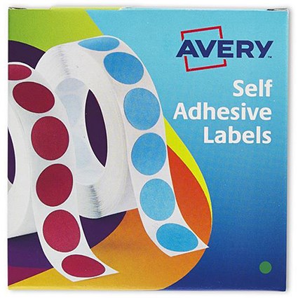 Avery Dispenser for 8mm Diameter Labels / Green / 24-618 / 1400 Labels