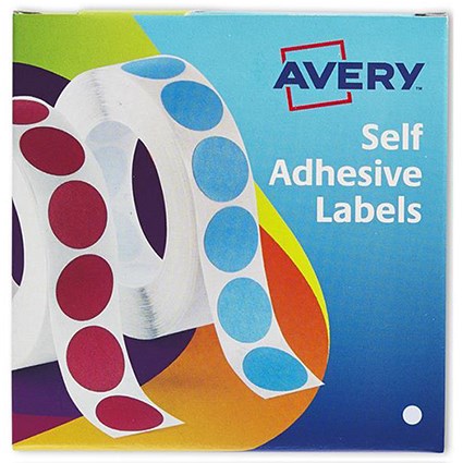 Avery Dispenser for 8mm Diameter Labels / White / 24-620 / 1400 Labels