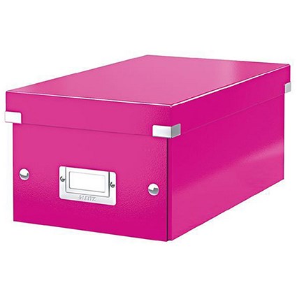 Leitz WOW Click and Store DVD Box Pink
