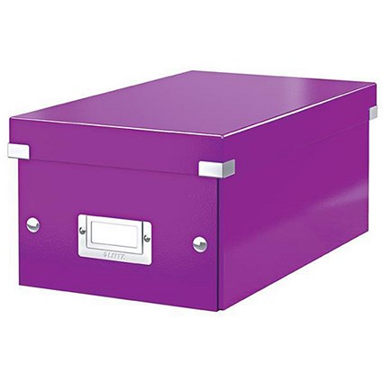 Leitz WOW Click and Store DVD Box Purple