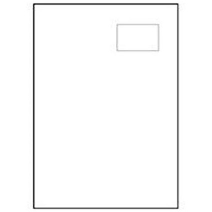 Avery Integrated Single Label Sheet / 85x54mm / White / L4832-40 / 40 Sheets