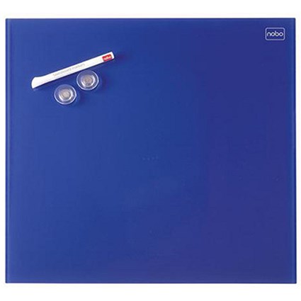 Nobo Diamond Magnetic Drywipe Board / 450x450mm / Blue