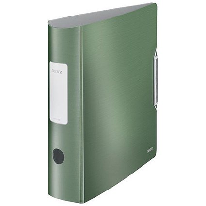 Leitz Style A4 Lever Arch Files / Polypropylene / 75mm Spine / Green / Pack of 5