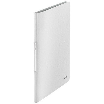 Leitz Style Soft Cover Display Book / 40 Pockets / White