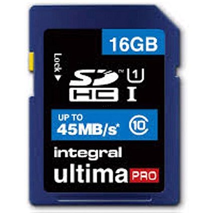 Integral Ultima Pro SDHC Media Memory Card / Class 10 / 16GB