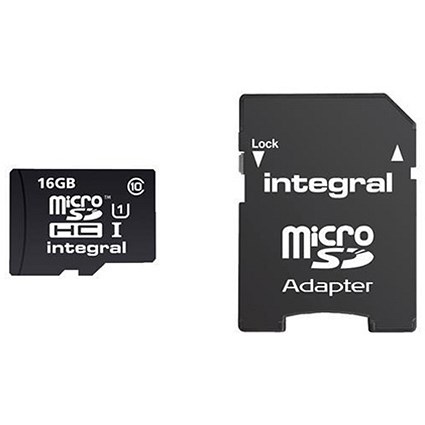 Integral Ultima Pro Micro SDHC Media Memory Card / Class 10 / 16GB
