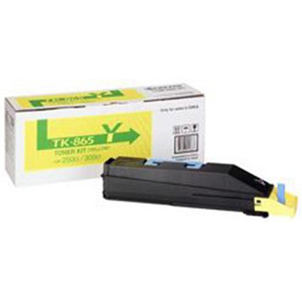 Kyocera TK-865Y Yellow Laser Toner Cartridge