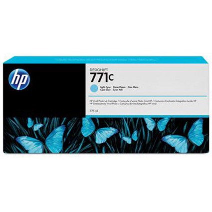 HP 771C DesignJet Light Cyan Ink Cartridge