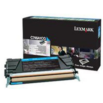 Lexmark C746A1CG Cyan Laser Toner Cartridge