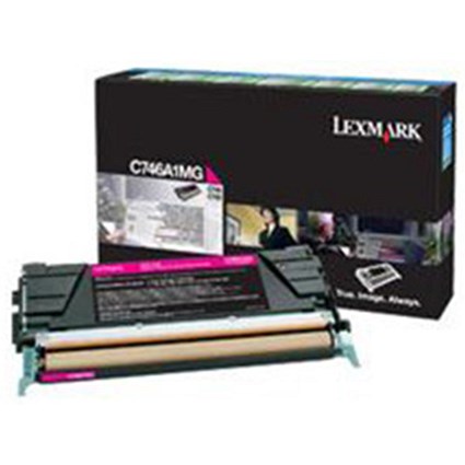 Lexmark C746A1MG Magenta Laser Toner Cartridge