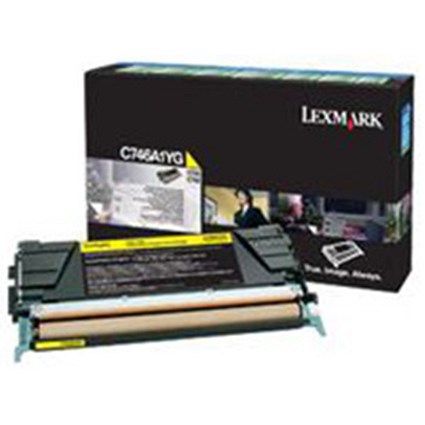 Lexmark C746A1YG Yellow Laser Toner Cartridge