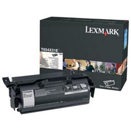 Lexmark T654X31E Extra High Yield Black Laser Toner Cartridge