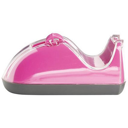Rexel JOY Desktop Tape Dispenser with Weighted Base / Capacity: W19mmxL33m / Pretty Pink