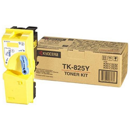 Kyocera TK-825Y Yellow Laser Toner Cartridge