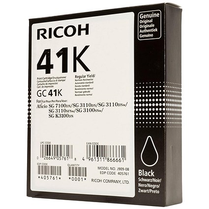 Ricoh 41K Black Print Cartridge