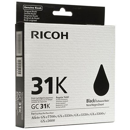 Ricoh 31K Black Print Cartridge
