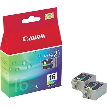 Canon BCI-16 Colour Ink Cartridges (Twin Pack)