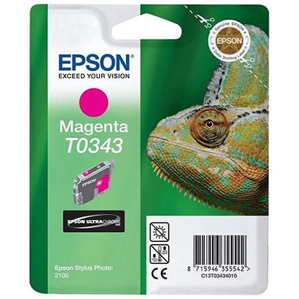 Epson T0343 Magenta UltraChrome Ink Cartridge