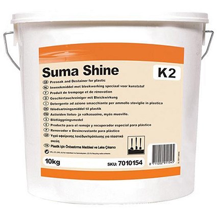 Suma Shine Presoak and Destainer for Plastic - 10 kg