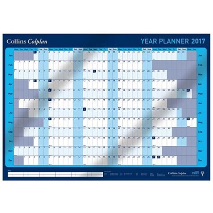 Collins 2017 Colplan Year Planner / A1 / Activity Labels and Pen