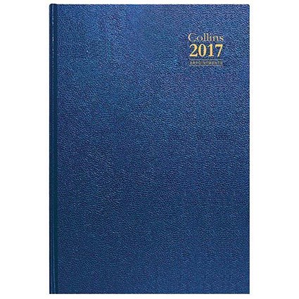 Collins 2017 Diary / Day To a Page / Appointment / A4 / Assorted