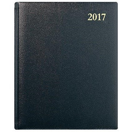Collins 2017 Appointment Diary / Week To View / Quarto / Black