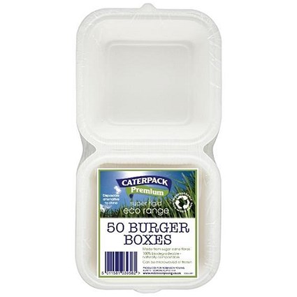 Caterpack Rigid Burger Boxes - Pack of 50